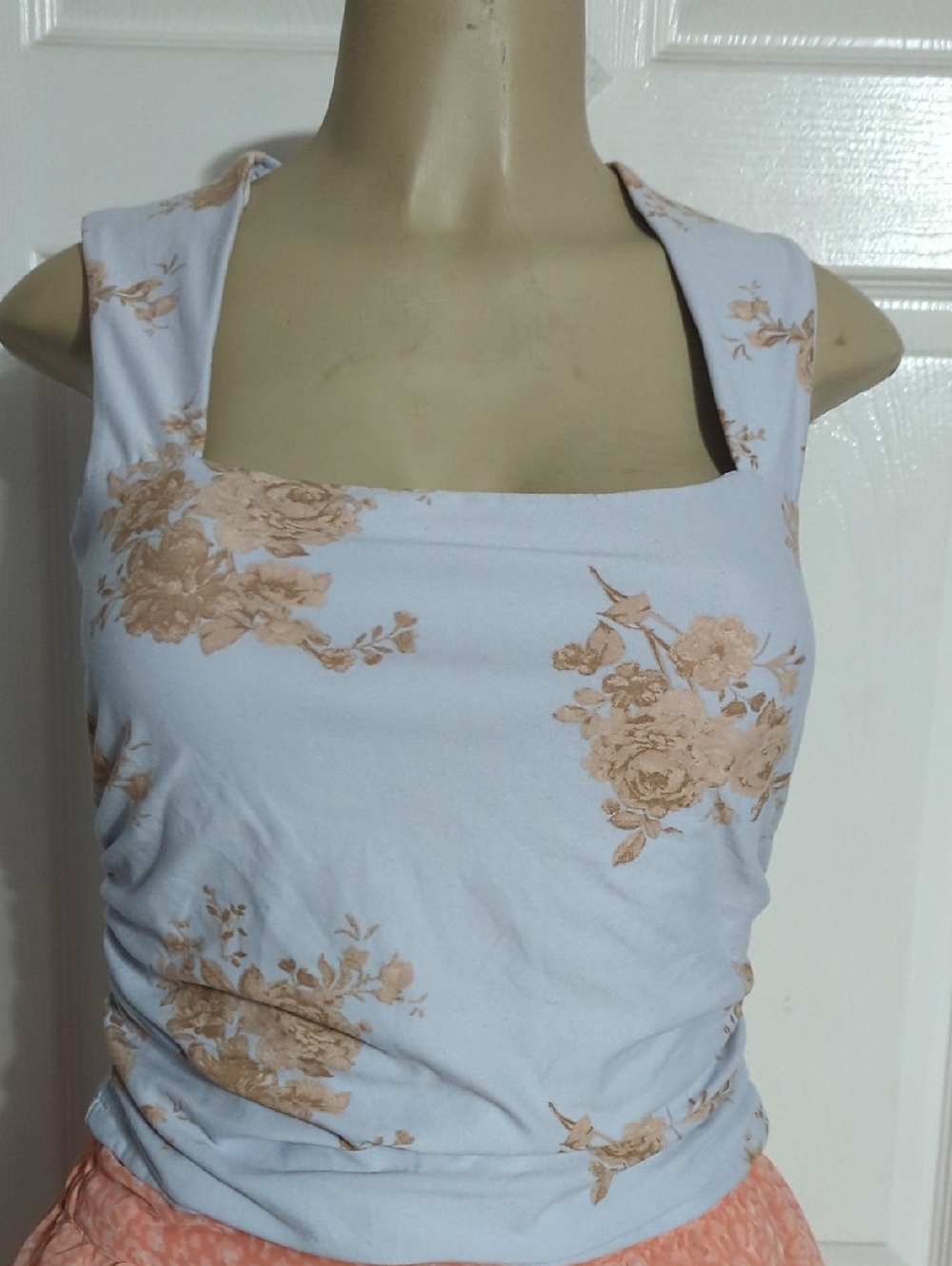 Faded Rose Light Blue Blouse — Women's V-Neck Relaxed Top I think it runs small